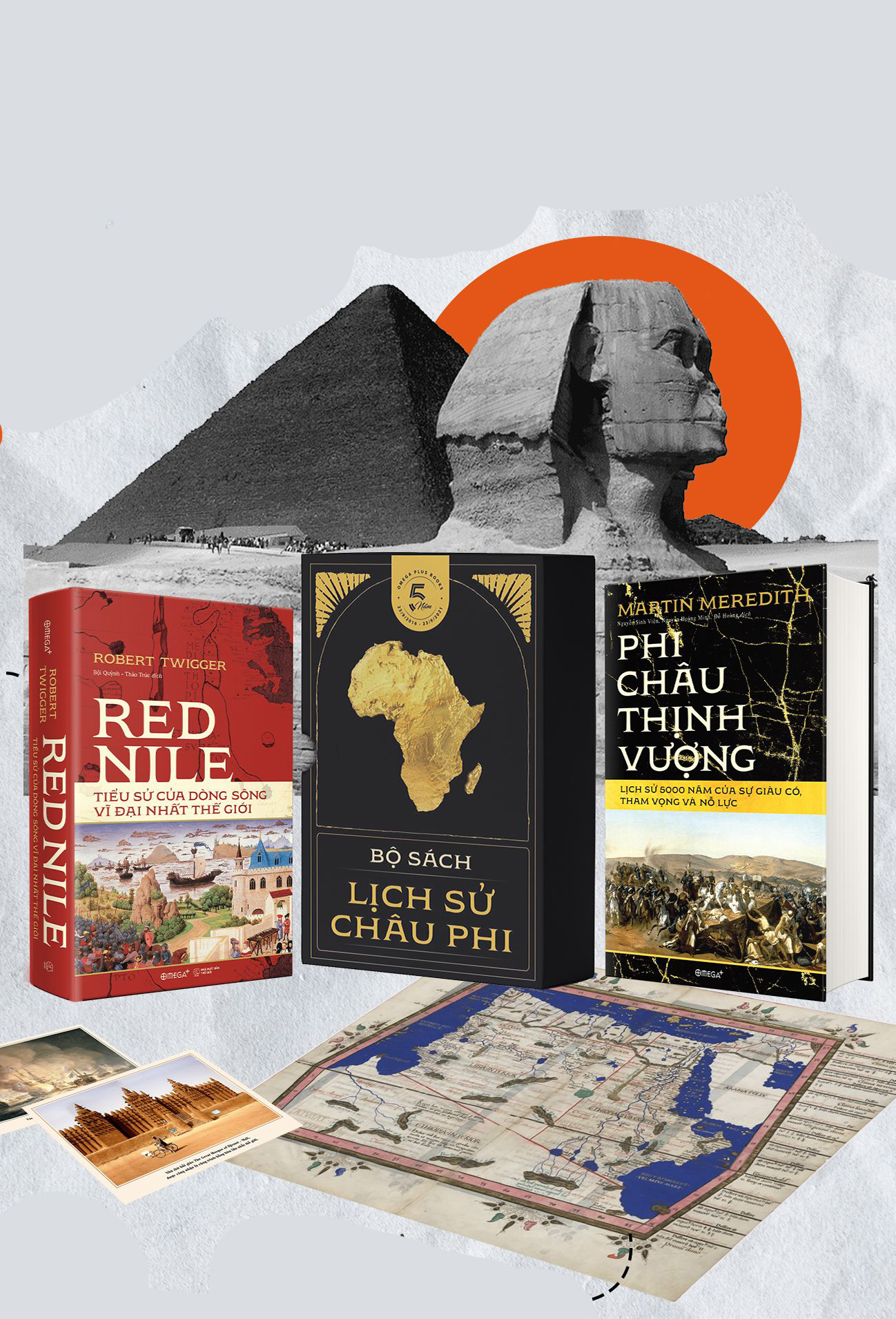 Bộ Sách Lịch Sử Châu Phi: Red Nile - Tiểu Sử Của Dòng Sông Vĩ Đại Nhất Thế Giới + Phi Châu Thịnh Vượng - Lịch Sử 5000 Năm Của Sự Giàu Có, Tham Vọng Và Nỗ Lực