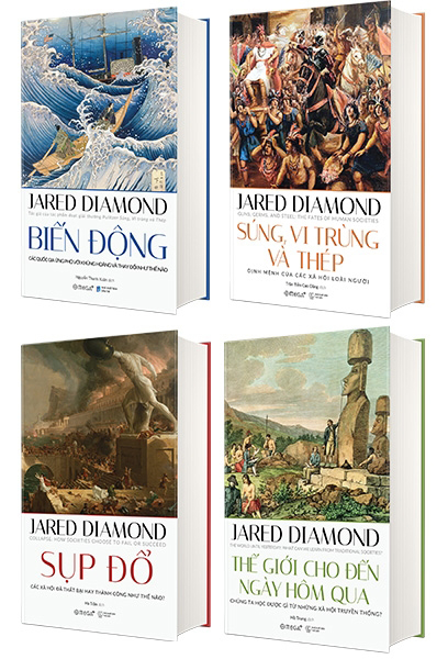 Bộ Sách Lịch Sử Nhân Loại - Jared Diamond (Bộ 4 Cuốn)