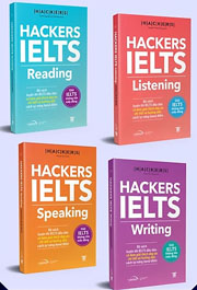 Combo Trọn Bộ 4 Cuốn Hackers IELTS (Listening + Reading + Speaking + Writing)