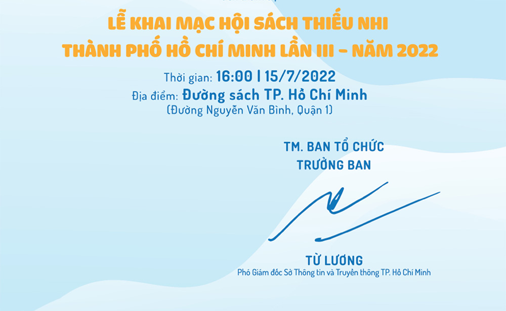 Hội sách Thiếu nhi Thành phố Hồ Chí Minh lần III năm 2022