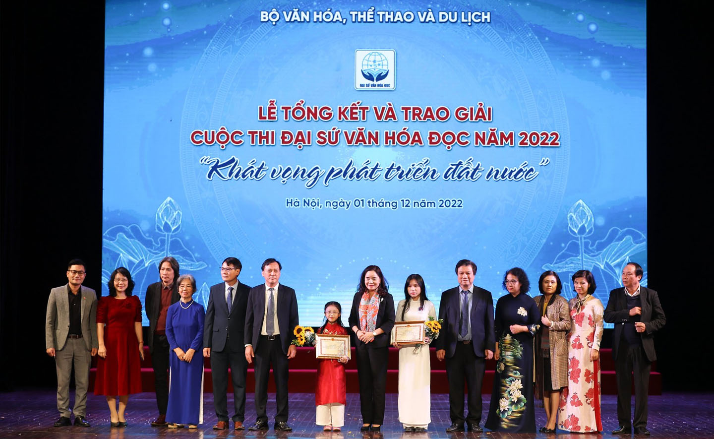 Trao giải cuộc thi Đại sứ văn hóa đọc 2022 - Khát vọng phát triển đất nước