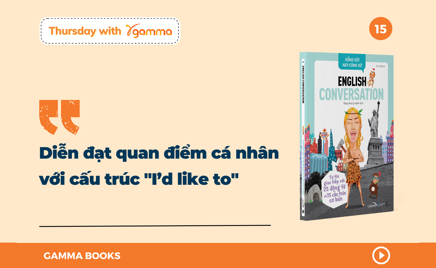 Diễn đạt quan điểm cá nhân với cấu trúc “I’d like to”
