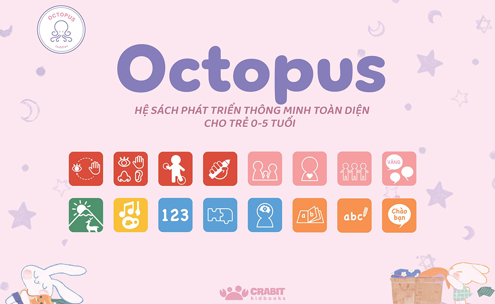 Crabit Kidbooks ra mắt “Hệ sách Octopus” dành riêng cho trẻ 0-5 tuổi