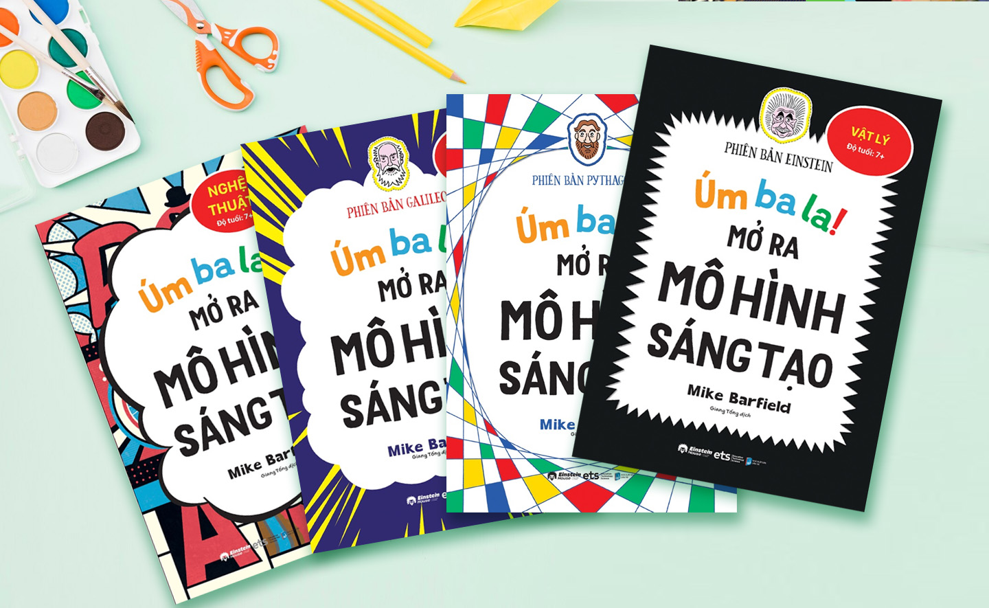 Bộ sách “Úm ba la - Mở ra mô hình sáng tạo” giúp trẻ phát triển tư duy đa lĩnh vực