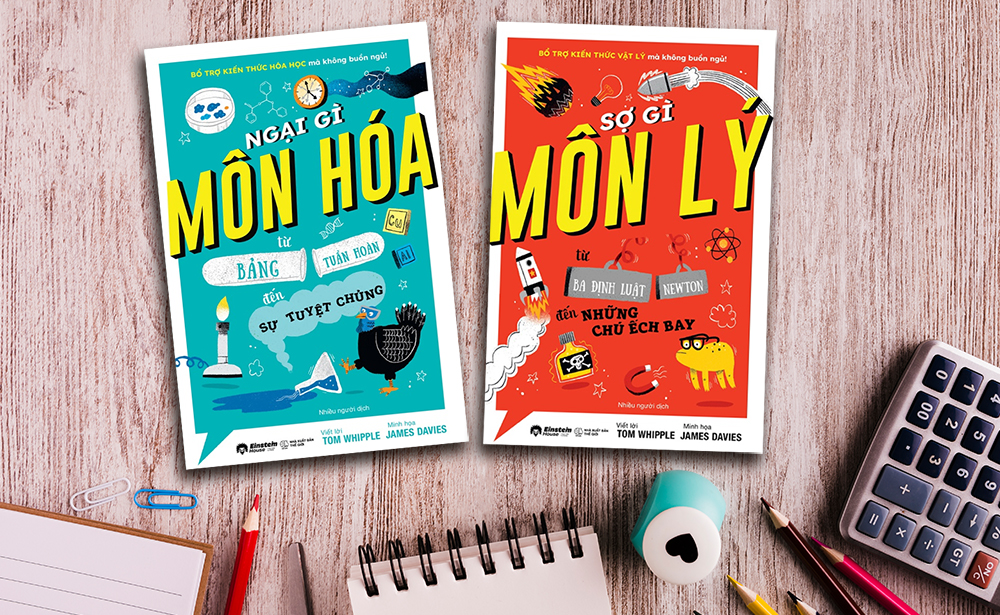Bộ sách bổ trợ kiến thức vật lý và hóa học mà không gây buồn ngủ dành cho học sinh THCS