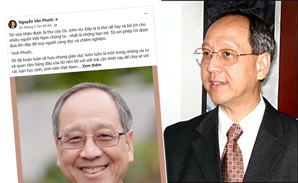 Bức thư của GS. John Vũ khiến người trẻ Việt giật mình: Tôi không tin các môn học sử dụng Robot hay AI có thể hiệu quả hơn một người thầy tận tâm dạy bằng cả Tâm lẫn Trí'