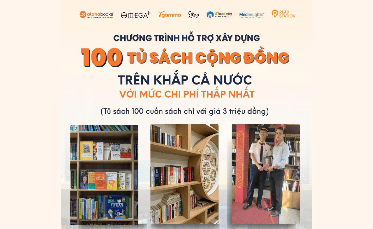 Chương trình xây dựng tủ sách cộng đồng trên khắp cả nước