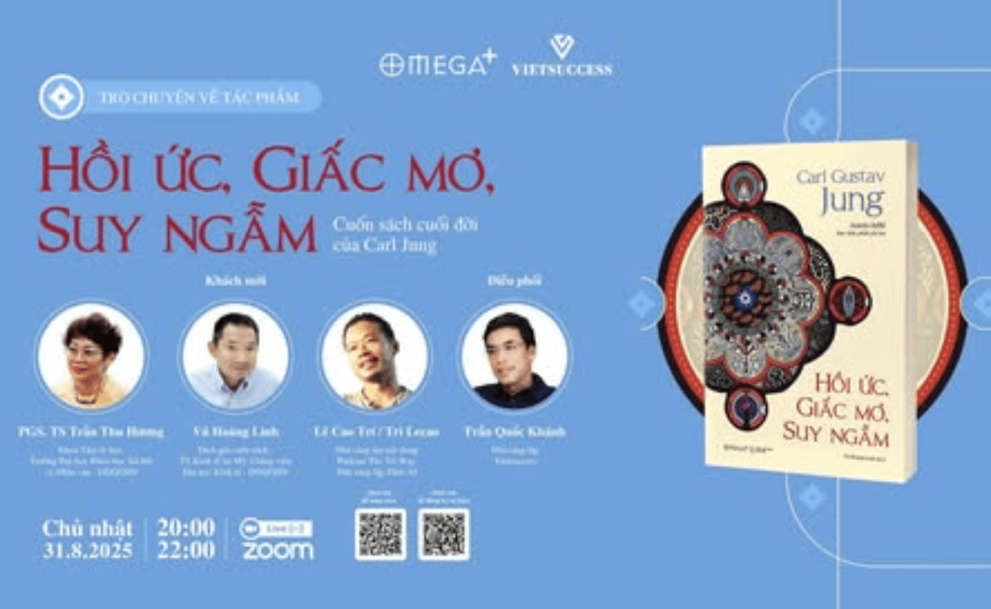 TRÒ CHUYỆN VỀ TÁC PHẨM “HỒI ỨC, GIẤC MƠ, SUY NGẪM” - CUỐN SÁCH CUỐI ĐỜI CỦA CARL JUNG