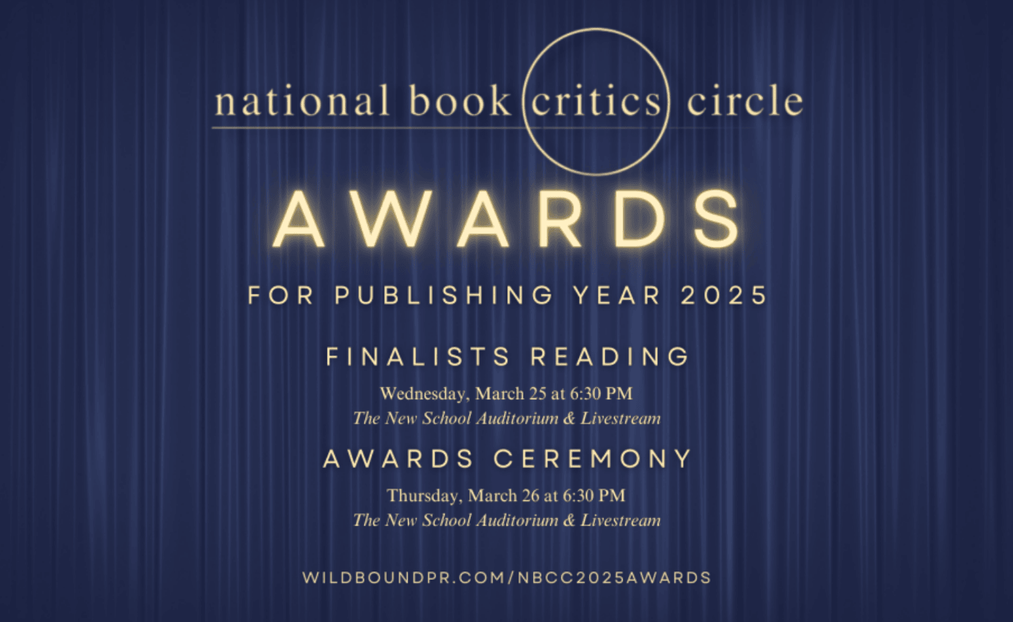 Giải thưởng National Book Critics Circle công bố danh sách chung khảo năm 2025