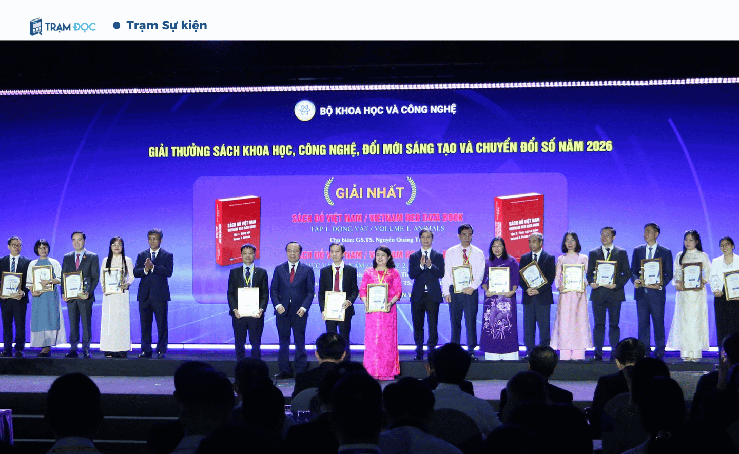 Từ Sách Đỏ đến AI: 10 cuốn sách được vinh danh tại Giải thưởng Sách Khoa học 2026