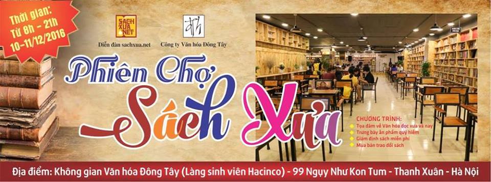 Phiên chợ sách xưa lần thứ nhất
