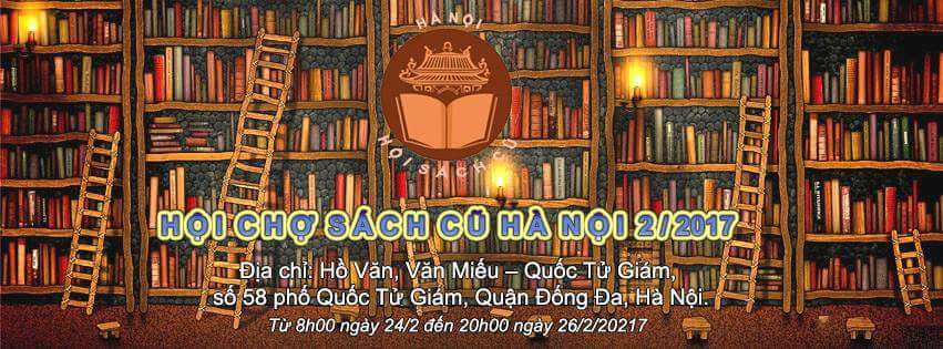 Hội chợ sách cũ Hà Nội tháng 2/2017