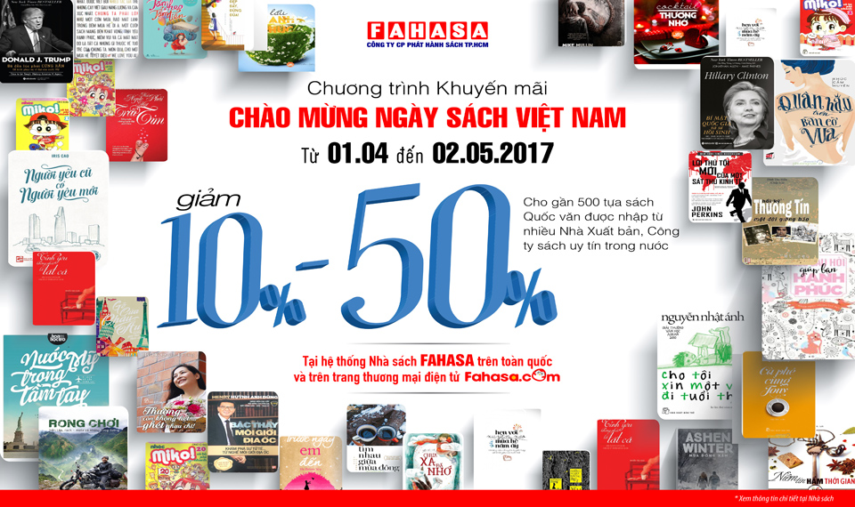 Cơ hội mua sách xịn giá rẻ tại FAHASA