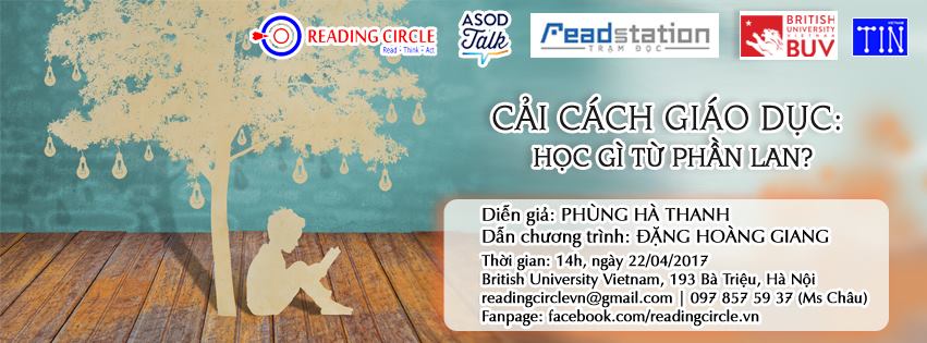 Reading Circle tháng 04 năm 2017: “Cải cách giáo dục: Học gì từ Phần Lan?”