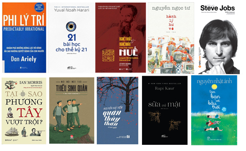 10 tựa, bộ sách nổi bật của các đơn vị xuất bản trong năm 2019