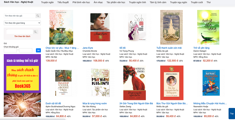 Khám phá Hàng chục ngàn đầu sách giảm giá và miễn phí vận chuyển tại Book365.vn