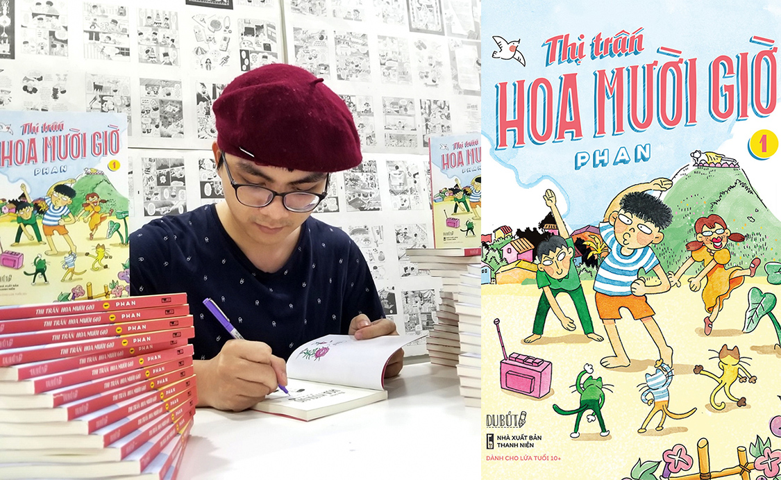 Một vé về tuổi thơ qua tập truyện dài Thị trấn hoa mười giờ của họa sĩ Lê Phan