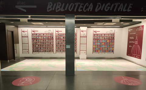 Giao thông công cộng và đọc sách: Thư viện kỹ thuật số dành cho hành khách ra đời tại Rome