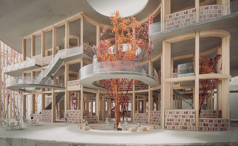 Thư viện đẹp kỳ lạ được lấy cảm hứng từ bộ não con người