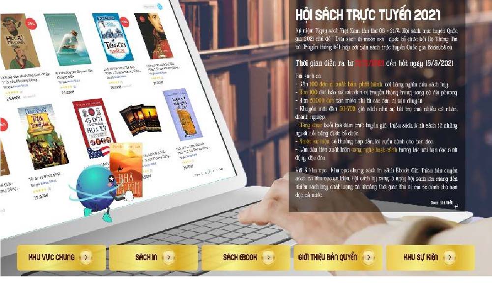 40.000 cuốn sách được bán ra tại Hội sách trực tuyến quốc gia 2021