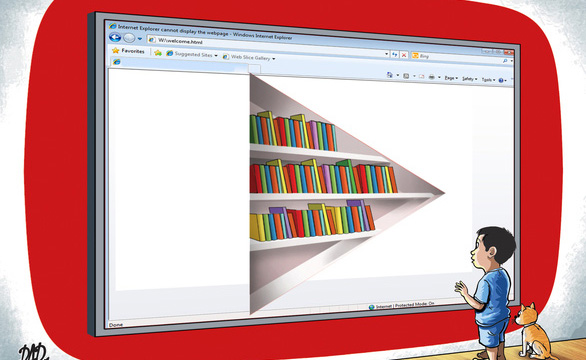 Trẻ đọc sách trên Internet, tại sao không?