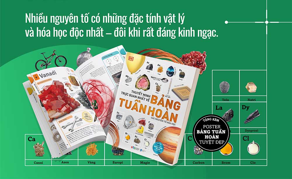 Mỗi nguyên tố đều có câu chuyện của riêng mình được kể lại trong Bảng tuần hoàn các nguyên tố hóa học