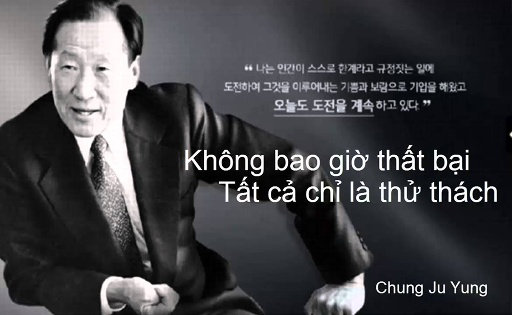 KHÔNG BAO GIỜ LÀ THẤT BẠI! TẤT CẢ LÀ THỬ THÁCH: Tự truyện nổi tiếng của gã khổng lồ trong nền kinh tế Hàn Quốc