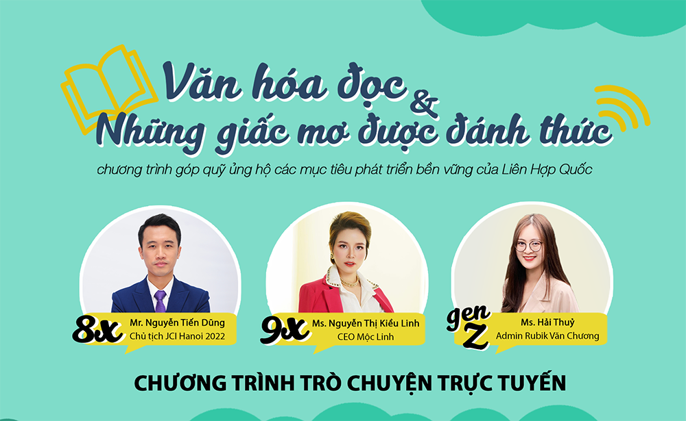 CHƯƠNG TRÌNH TRÒ CHUYỆN TRỰC TUYẾN: “VĂN HÓA ĐỌC VÀ NHỮNG GIẤC MƠ ĐƯỢC ĐÁNH THỨC”